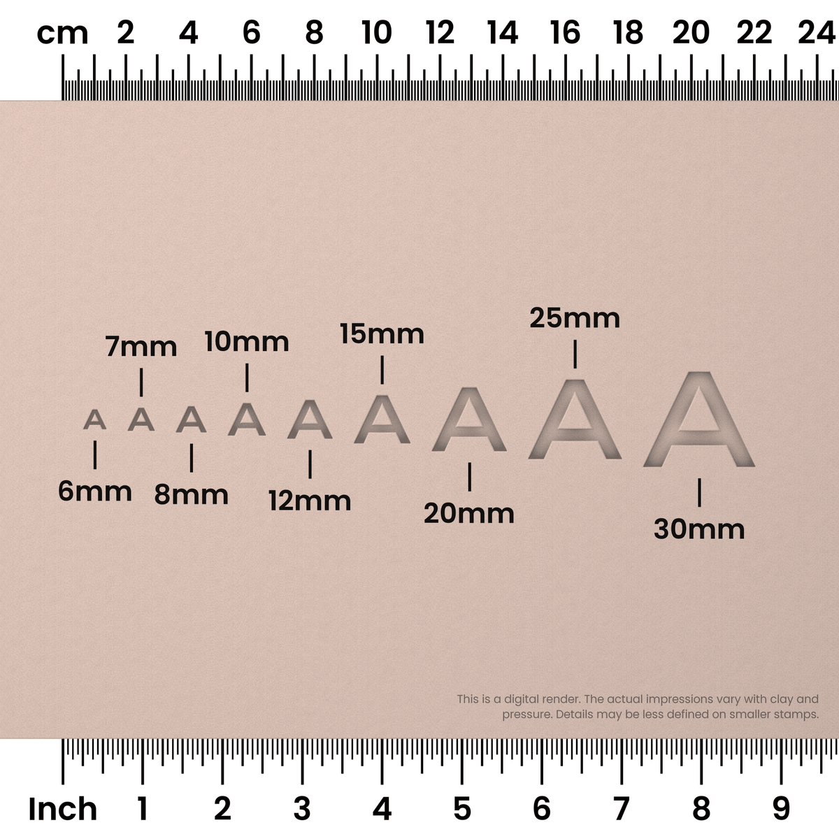 Unbounded | All Caps | Alphabet Stamp Sets - Ceramind® Tools