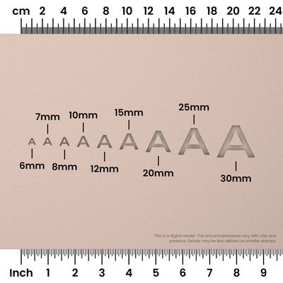 Unbounded | All Caps | Alphabet Stamp Sets - Ceramind® Tools