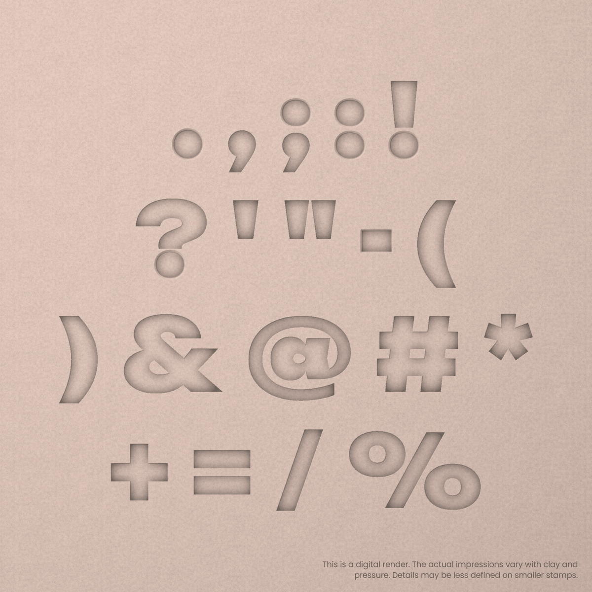 Unbounded | Font Rail Stamp Sets | Letters, Numbers, and Symbols - Ceramind® Tools