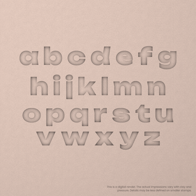 Unbounded | Font Rail Stamp Sets | Letters, Numbers, and Symbols - Ceramind® Tools