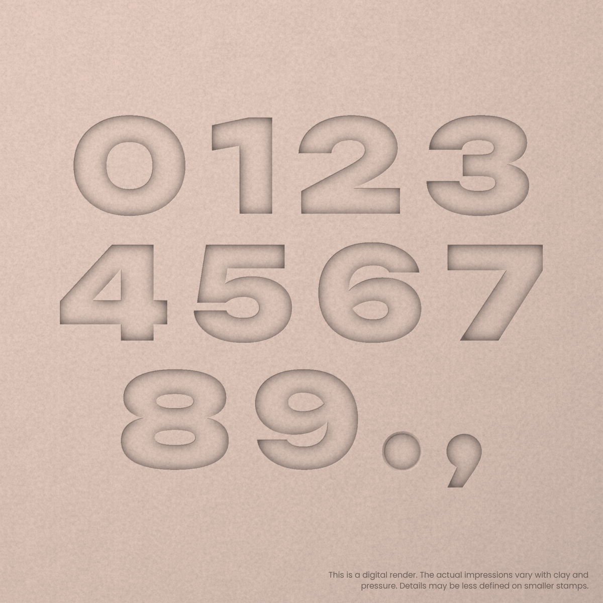 Unbounded | Font Rail Stamp Sets | Letters, Numbers, and Symbols - Ceramind® Tools