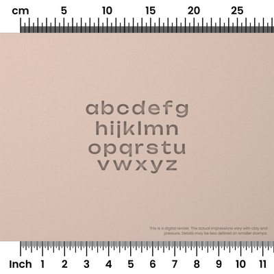 Unbounded | Lowercase | Alphabet Stamp Sets - Ceramind® Tools