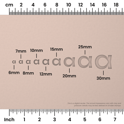 Unbounded | Lowercase | Alphabet Stamp Sets - Ceramind® Tools