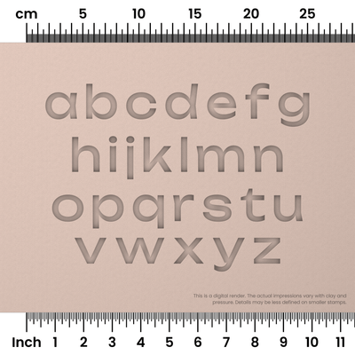 Unbounded | Lowercase | Alphabet Stamp Sets - Ceramind® Tools