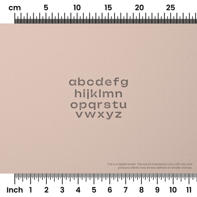 Unbounded | Lowercase | Alphabet Stamp Sets - Ceramind® Tools