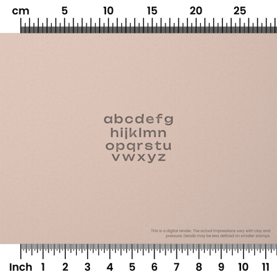 Unbounded | Lowercase | Alphabet Stamp Sets - Ceramind® Tools