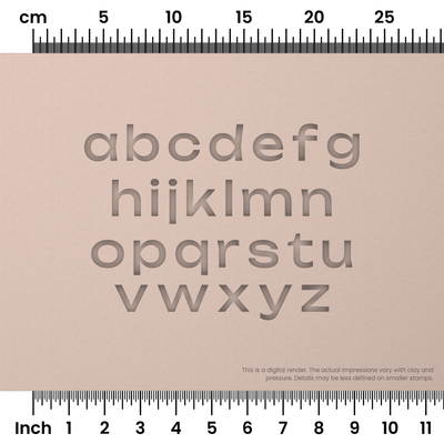 Unbounded | Lowercase | Alphabet Stamp Sets - Ceramind® Tools