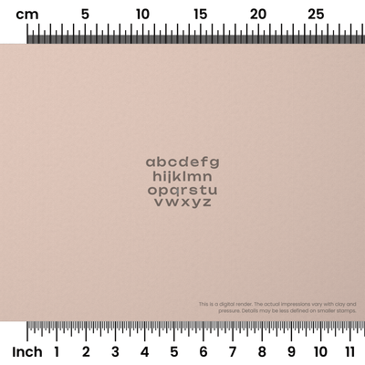 Unbounded | Lowercase | Alphabet Stamp Sets - Ceramind® Tools