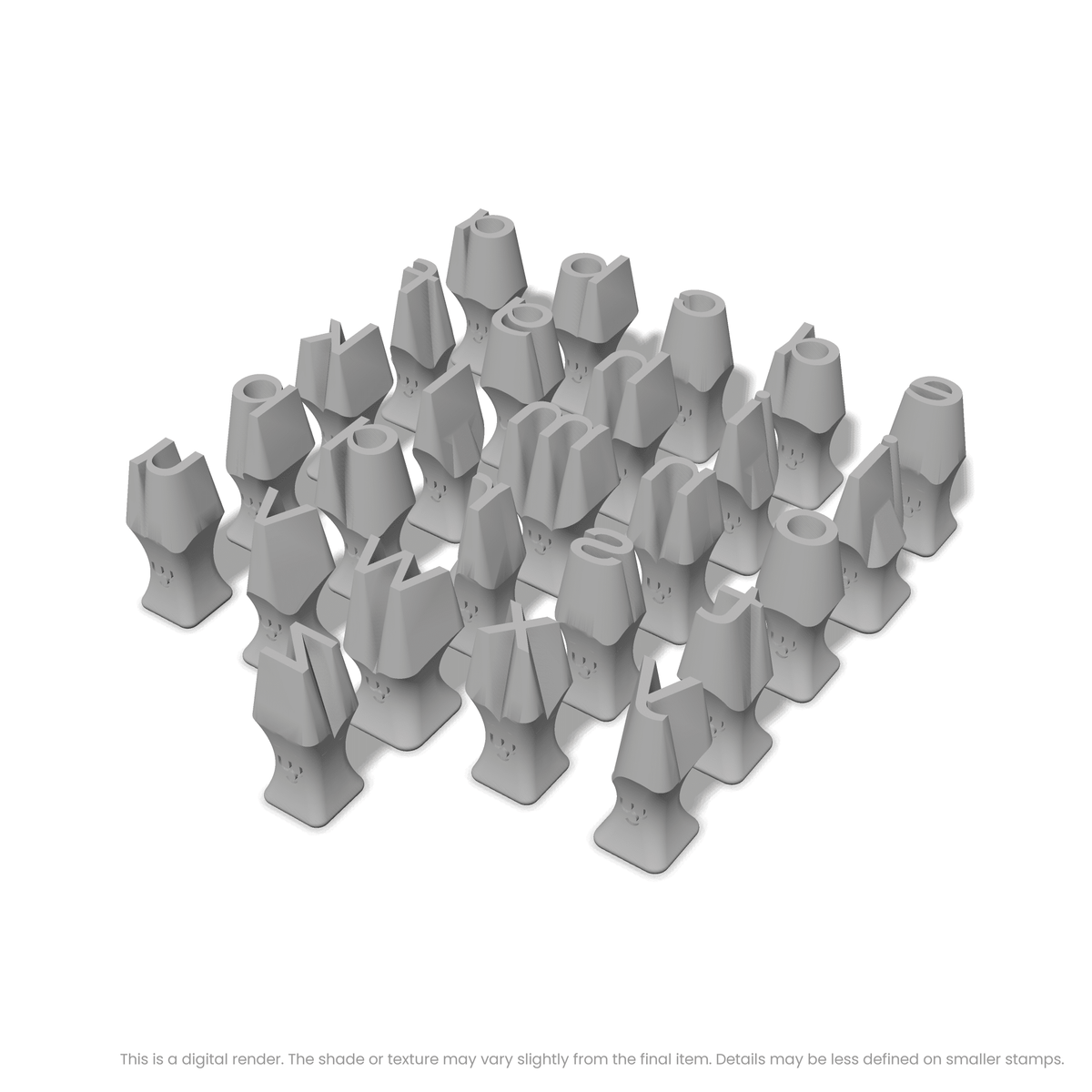 Unbounded | Lowercase | Alphabet Stamp Sets - Ceramind® Tools