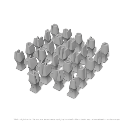 Unbounded | Lowercase | Alphabet Stamp Sets - Ceramind® Tools