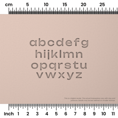 Unbounded | Lowercase | Alphabet Stamp Sets - Ceramind® Tools