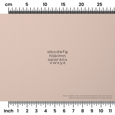 Unbounded | Lowercase | Alphabet Stamp Sets - Ceramind® Tools