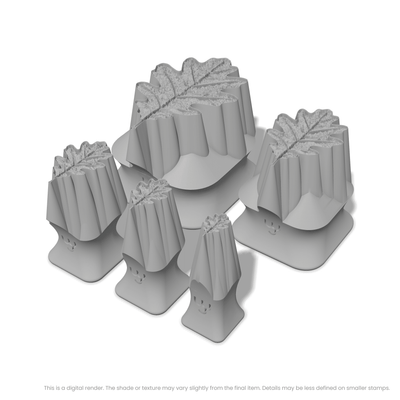 White Oak Leaf Stamps - Photo Textured - Ceramind® Tools