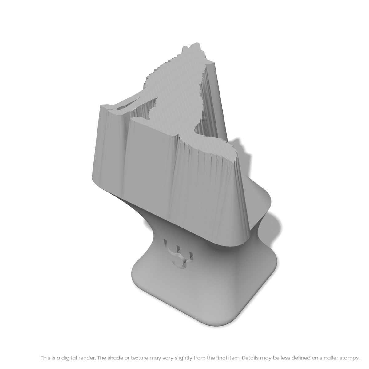 Wolf Howling While Sitting Stamps - Ceramind® Tools