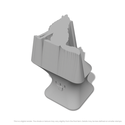 Wolf Howling While Sitting Stamps - Ceramind® Tools