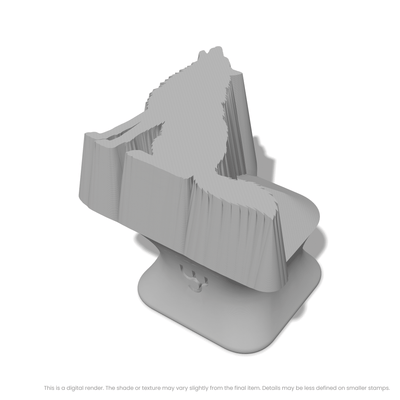 Wolf Howling While Sitting Stamps - Ceramind® Tools