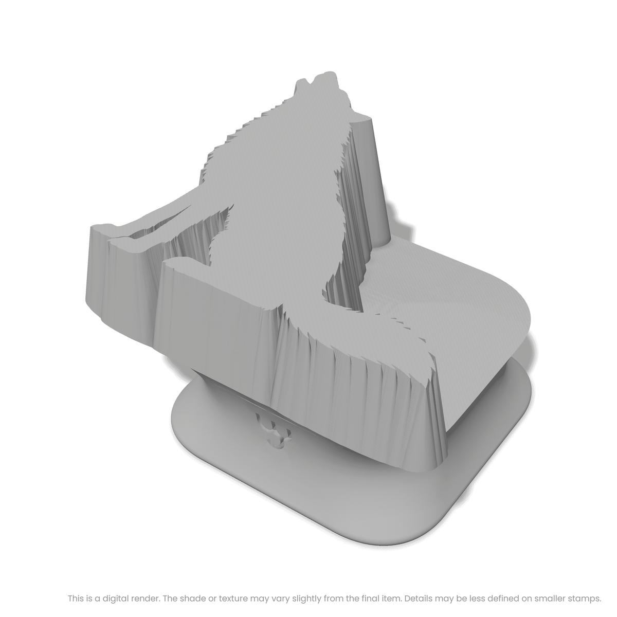Wolf Howling While Sitting Stamps - Ceramind® Tools