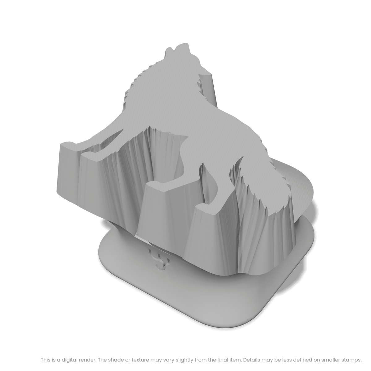 Wolf Howling While Standing Stamps - Ceramind® Tools