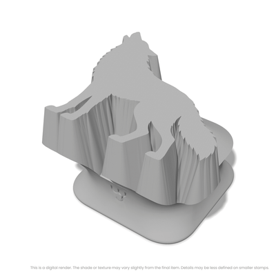 Wolf Howling While Standing Stamps - Ceramind® Tools