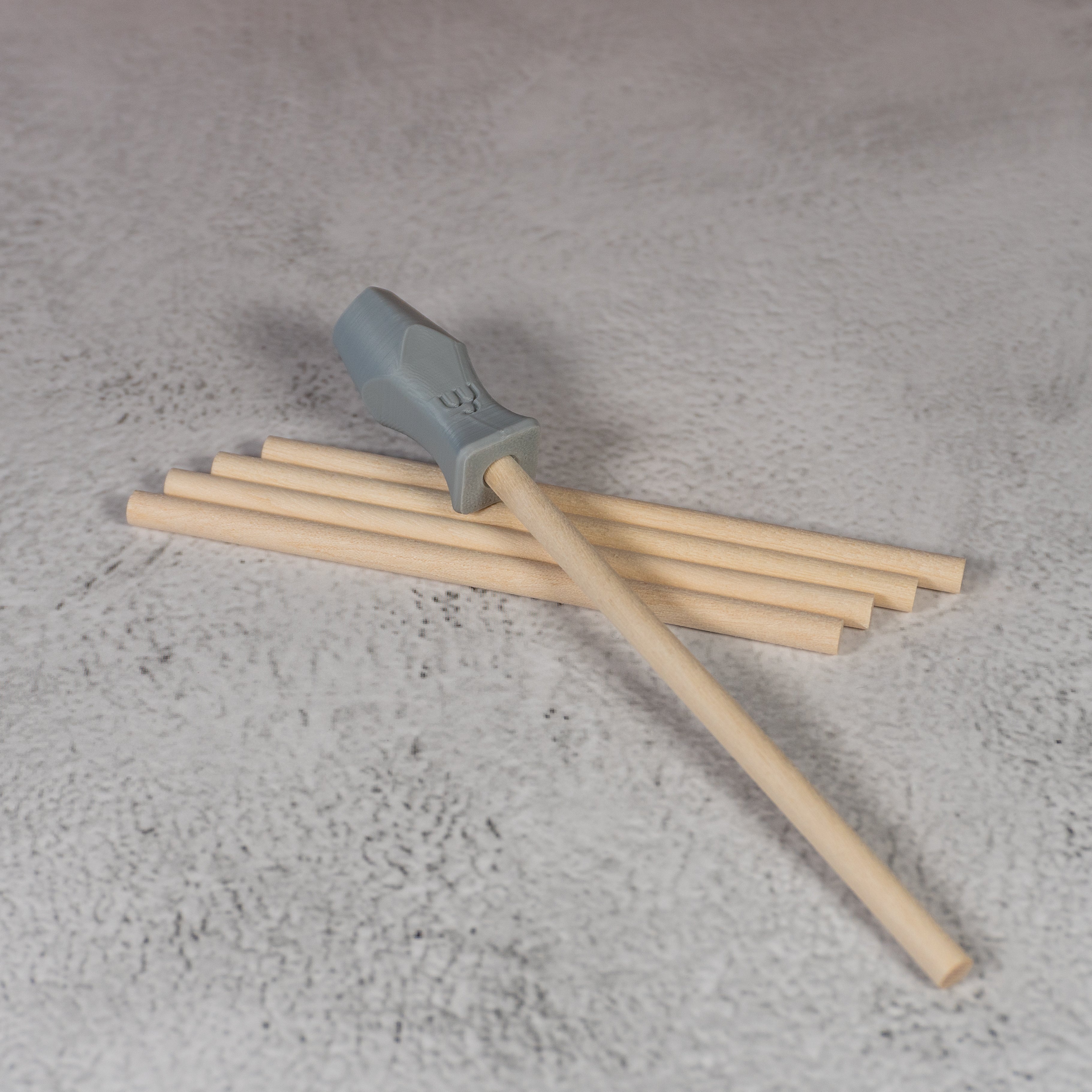 Wooden Handles for Stamps | 5mm x 100mm - Ceramind® Tools