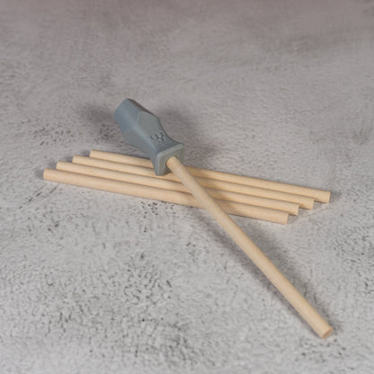 Wooden Handles for Stamps | 5mm x 100mm - Ceramind® Tools